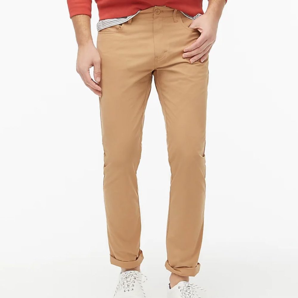 J Crew Factory Khaki Tech Pants 34W/32L